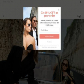 Скриншот главной страницы сайта thelevesque.com