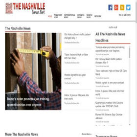 Скриншот главной страницы сайта thenashvillenews.net
