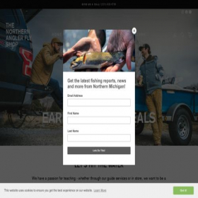Скриншот главной страницы сайта thenorthernangler.com