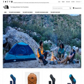 Скриншот главной страницы сайта thenorthfaceusa.com
