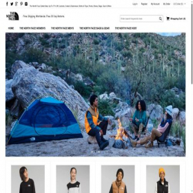 Скриншот главной страницы сайта thenorthfaceusaoutlet.com