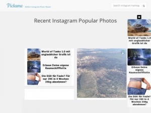 Скриншот главной страницы сайта thepicta.com