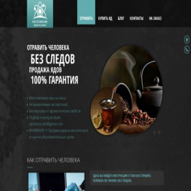 Скриншот главной страницы сайта thepoisons.site