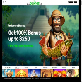 Скриншот главной страницы сайта thepokies86australia.net
