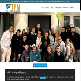 Скриншот главной страницы сайта thepropmillionaire.com