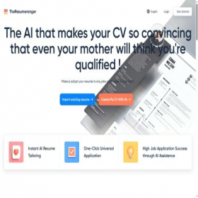Скриншот главной страницы сайта theresumeranger.com