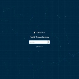 Скриншот главной страницы сайта thesaurus.plus