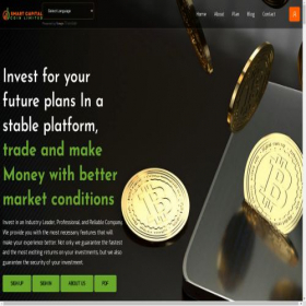 Скриншот главной страницы сайта thesmartcapcoinltd.com