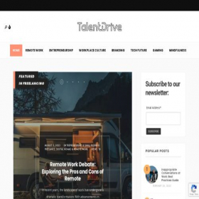 Скриншот главной страницы сайта thetalentdrive.com