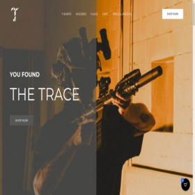 Скриншот главной страницы сайта thetrace.eu