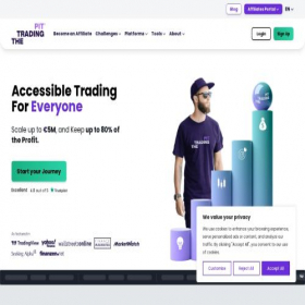 Скриншот главной страницы сайта thetradingpit.com