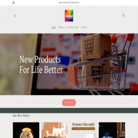 Скриншот главной страницы сайта thevistastore.net