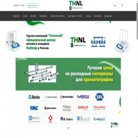 Скриншот главной страницы сайта thnl.ru