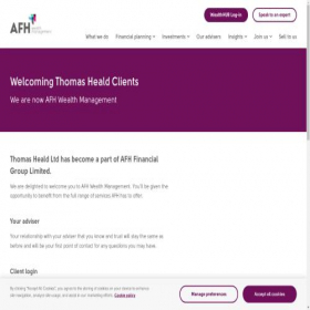 Скриншот главной страницы сайта thomasheald.co.uk
