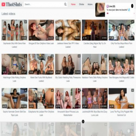 Скриншот главной страницы сайта thotsluts.com