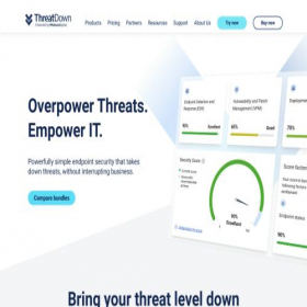 Скриншот главной страницы сайта threatdown.com