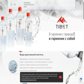 Скриншот главной страницы сайта tibet-water.ru