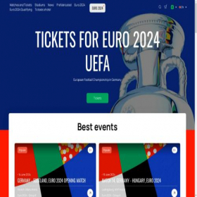 Скриншот главной страницы сайта ticket-euro2024.de