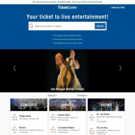 Скриншот главной страницы сайта tickets-center.com