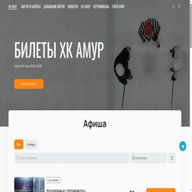 Скриншот главной страницы сайта tickets-hcamur.com