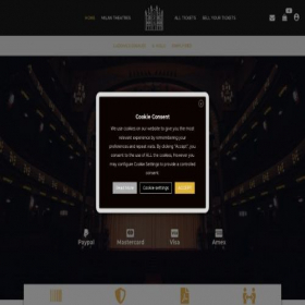 Скриншот главной страницы сайта ticketsoperamilan.com