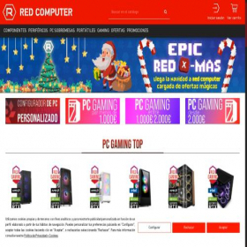 Скриншот главной страницы сайта tienda.redcomputer.es