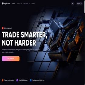 Скриншот главной страницы сайта tiger.com