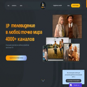 Скриншот главной страницы сайта tigra.tv