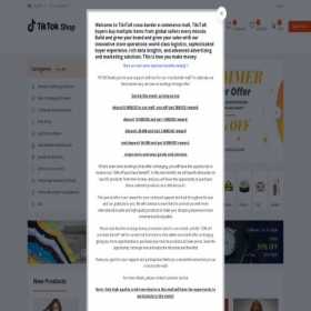 Скриншот главной страницы сайта tiktokmall-org.com