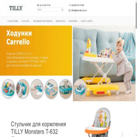 Скриншот главной страницы сайта tilly.com.ua