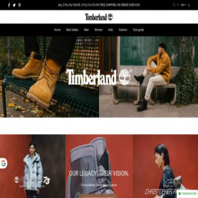 Скриншот главной страницы сайта timberlandeushoe.com