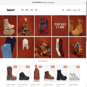 Скриншот главной страницы сайта timberlandoutlets.com