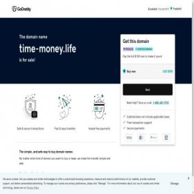 Скриншот главной страницы сайта time-money.life
