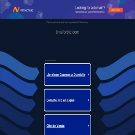 Скриншот главной страницы сайта timeforbtc.com