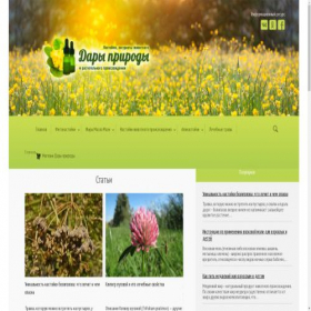 Скриншот главной страницы сайта tinctures.ru