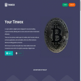 Скриншот главной страницы сайта tinwox.com