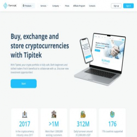 Скриншот главной страницы сайта tipitek.com