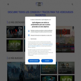 Скриншот главной страницы сайта tipsforallgames.com
