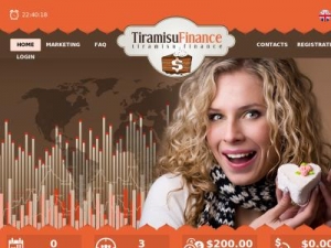 Скриншот главной страницы сайта tiramisu.finance