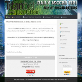 Скриншот главной страницы сайта titanbet.info