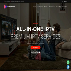 Скриншот главной страницы сайта titanstreamtv.com