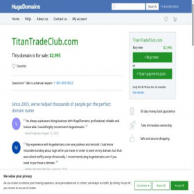 Скриншот главной страницы сайта titantradeclub.com