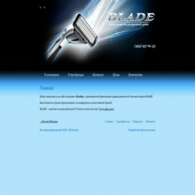 Скриншот главной страницы сайта tk-blade.ru