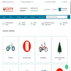 Скриншот главной страницы сайта tk-city.ru