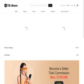 Скриншот главной страницы сайта tk-store.store