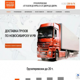 Скриншот главной страницы сайта tkcargo-lines.ru