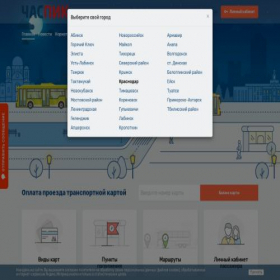 Скриншот главной страницы сайта tkpay.ru