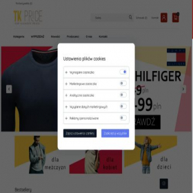 Скриншот главной страницы сайта tkprice.pl