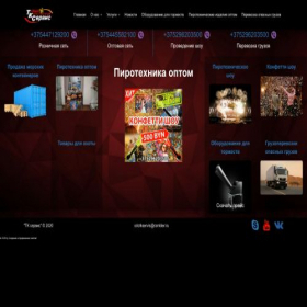 Скриншот главной страницы сайта tkservis.by