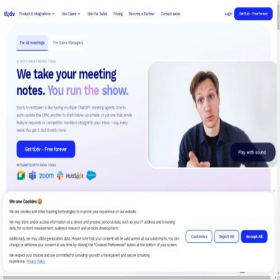 Скриншот главной страницы сайта tldv.io